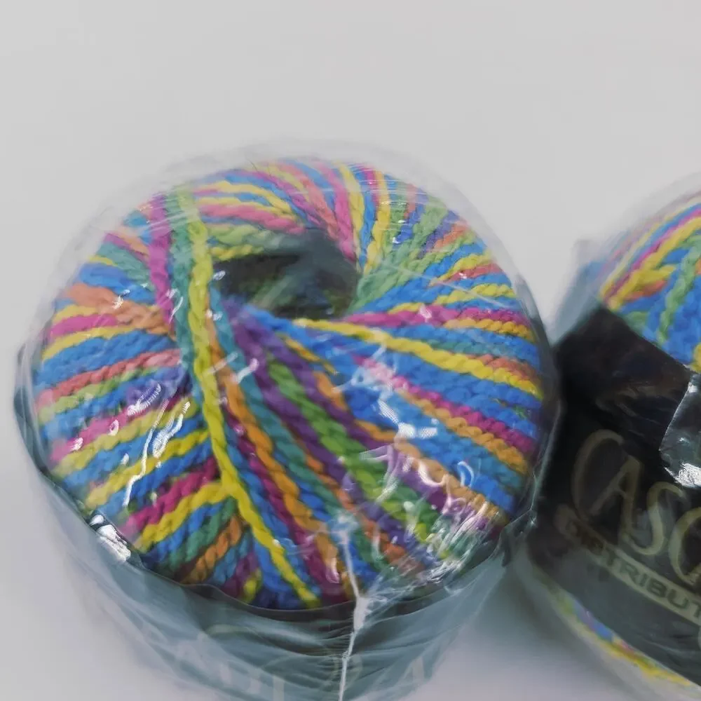 2 Cascade Yarns Fixation Rainbow Colors #9054 Cotton Spandex Blend